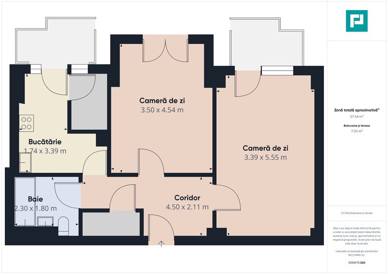 Decebal, apartament de 2 camere